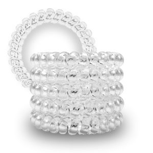 Spiral Haargummi Transparent | 5er Pack - 5cm