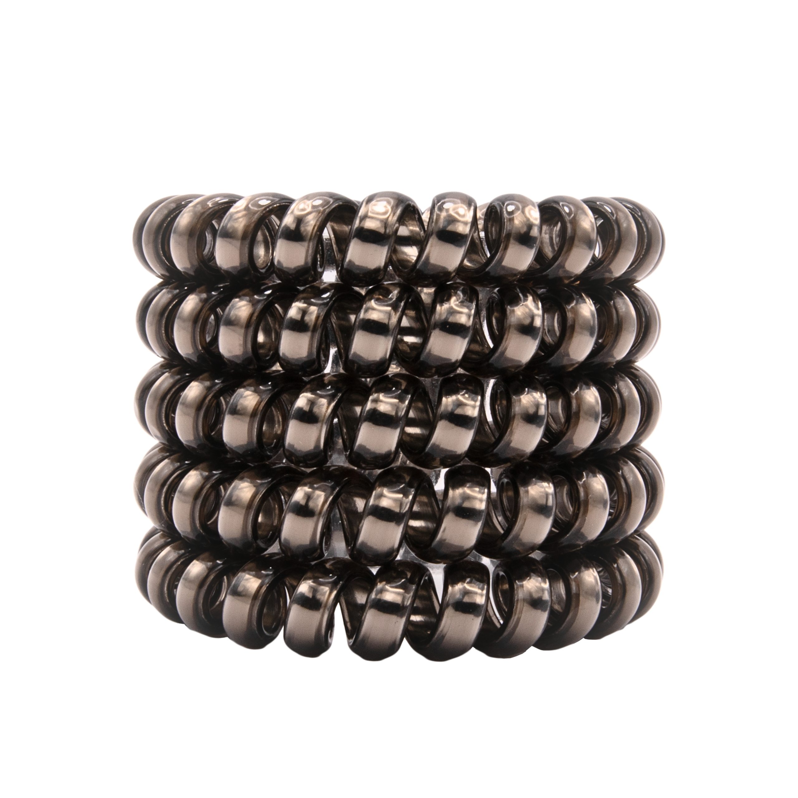 Spiral Haargummi Anthrazit | 5er Pack - 5cm – Bild 10