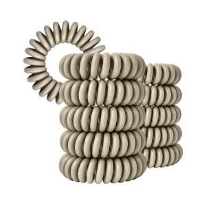Spiral Haargummi Taupe | 10er Pack - 4cm