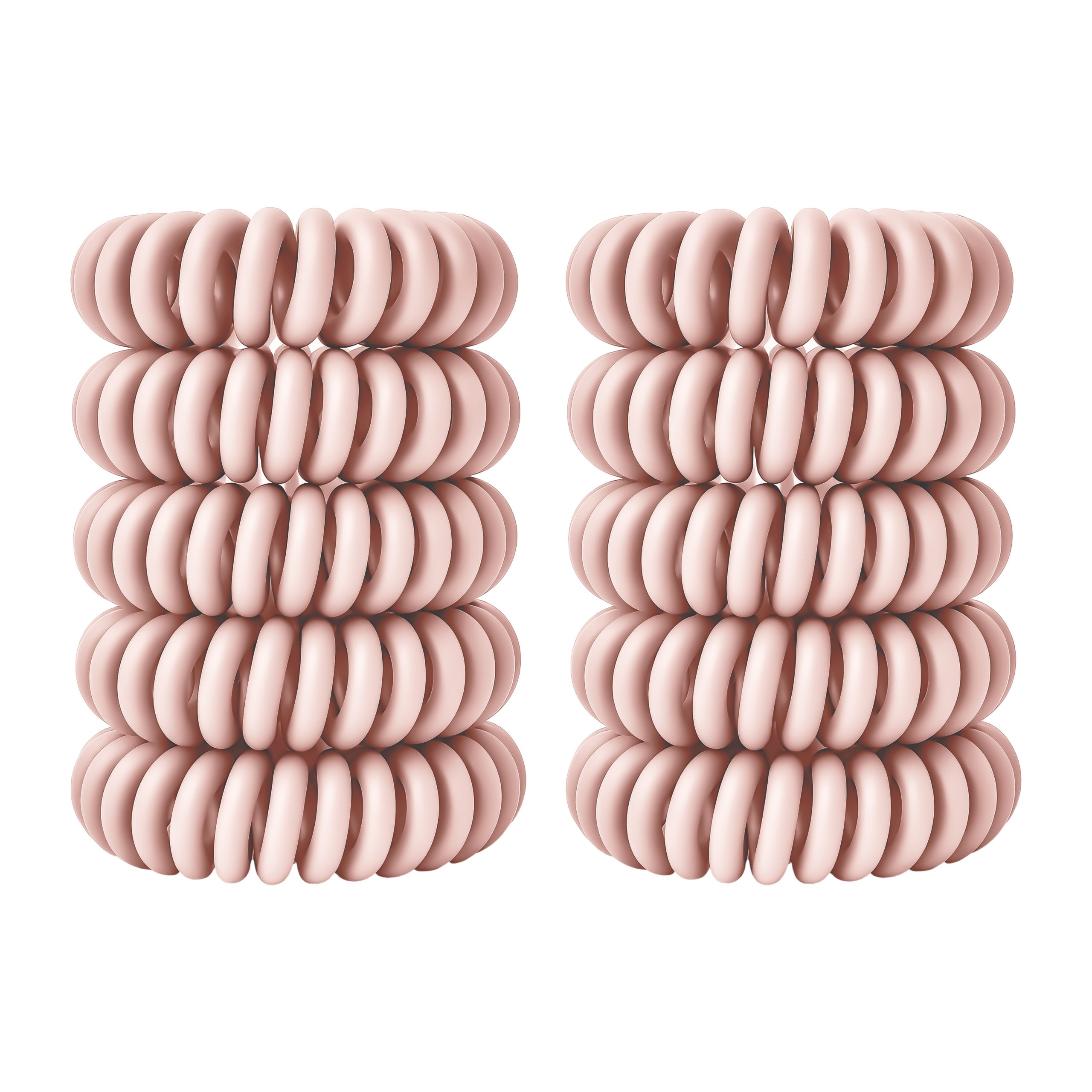 Spiral Haargummi Zartrosa | 10er Pack - 4cm – Bild 10