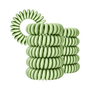 Spiral Haargummi Mintgrün | 10er Pack - 4cm