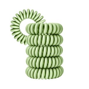 Spiral Haargummi Mintgrün | 5er Pack - 4cm