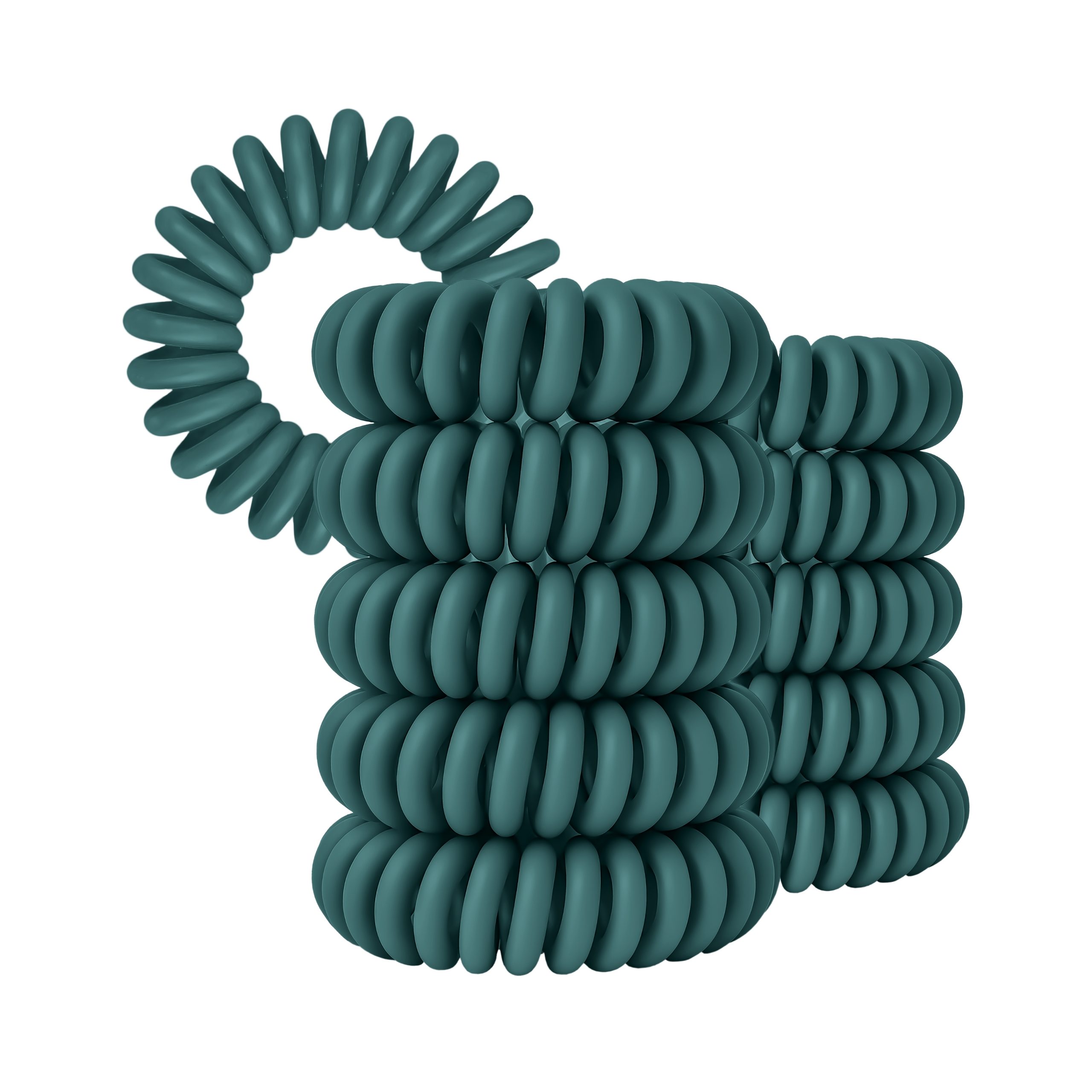 Spiral Haargummi Petrol | 10er Pack - 4cm