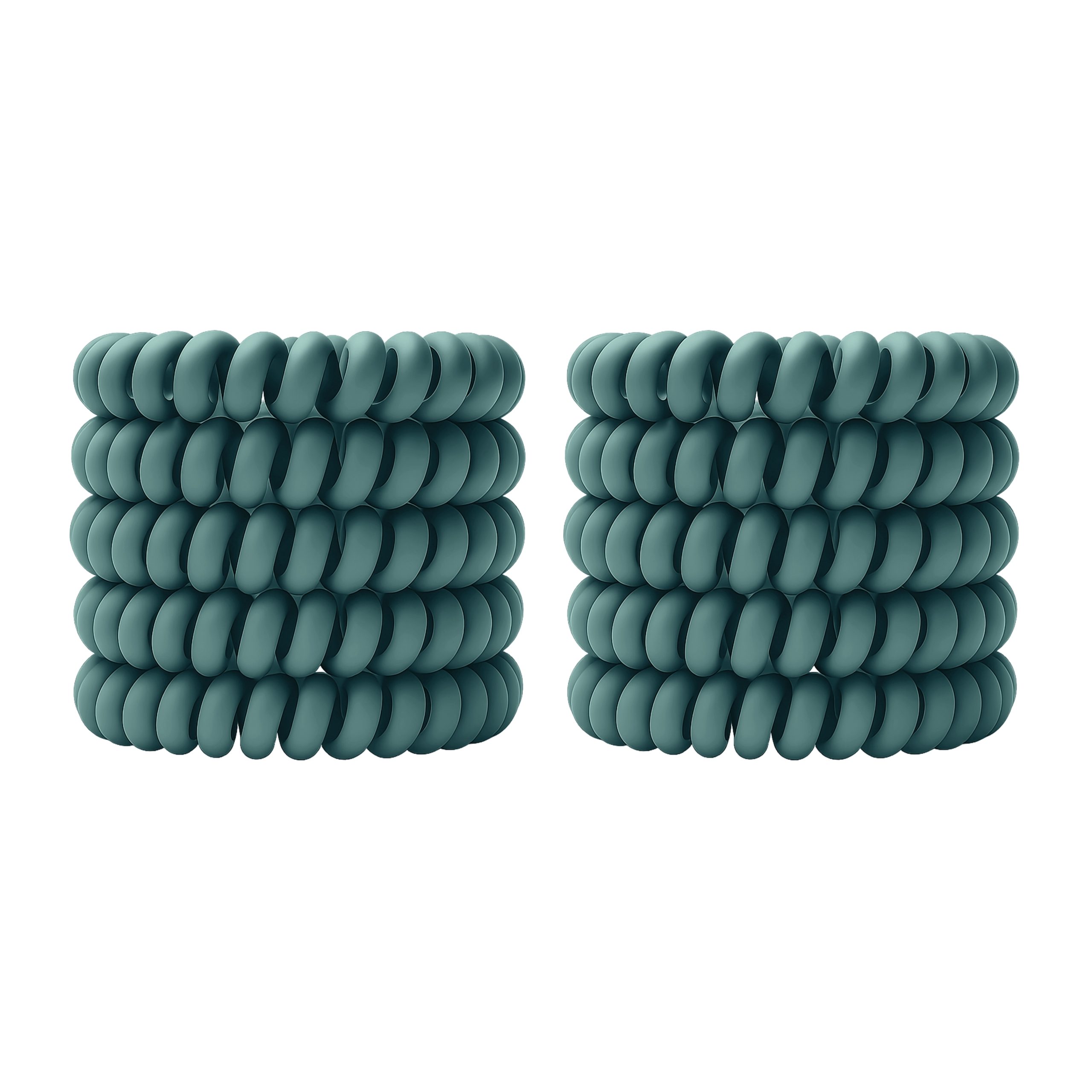 Spiral Haargummi Petrol | 10er Pack - 5cm – Bild 10
