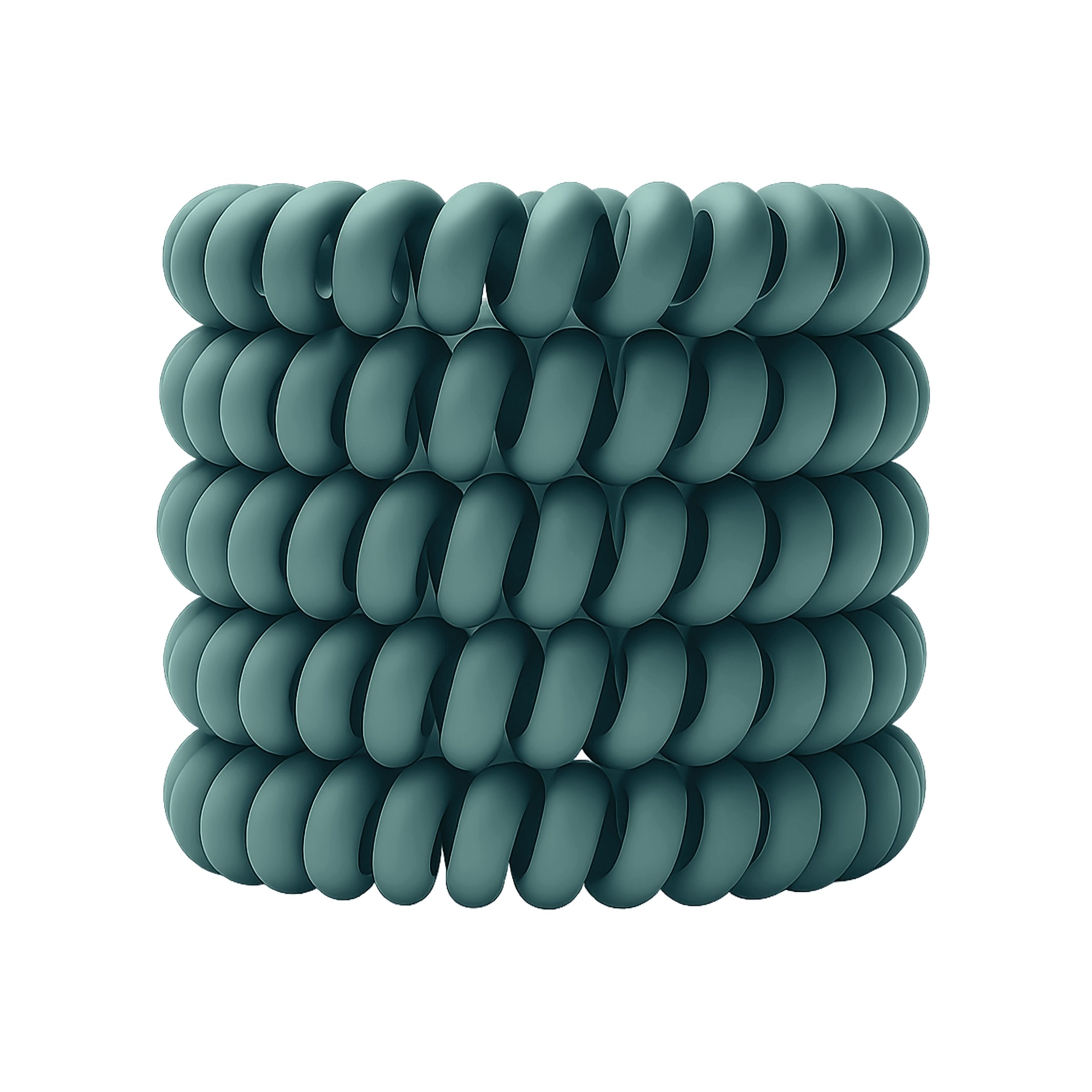 Spiral Haargummi Petrol | 5er Pack - 5cm – Bild 10