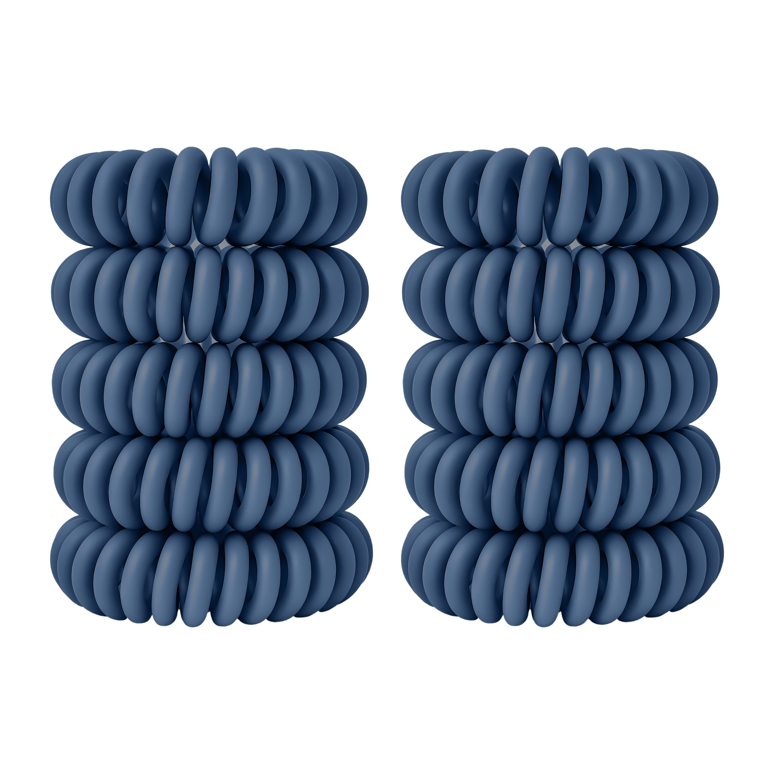 Spiral Haargummi Königsblau | 10er Pack - 4cm – Bild 10