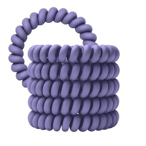 Spiral Haargummi Lavendel | 5er Pack - 5cm