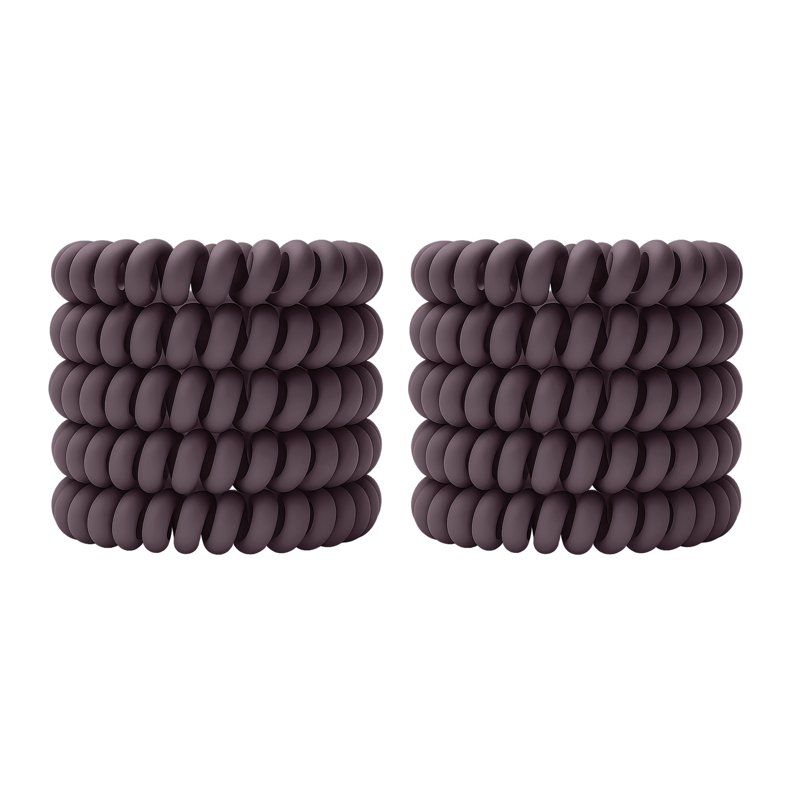Spiral Haargummi Aubergine | 10er Pack - 5cm – Bild 10