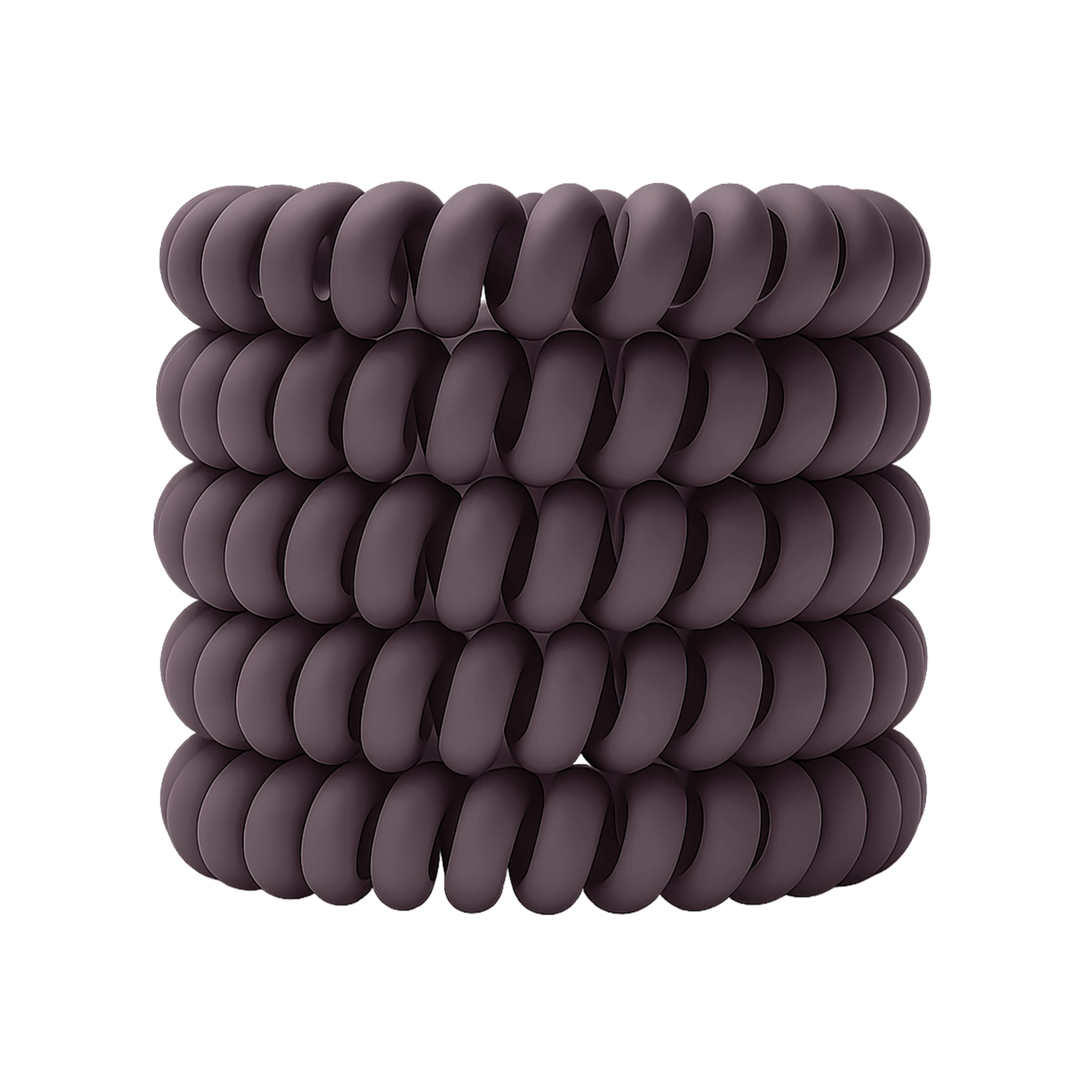 Spiral Haargummi Aubergine | 5er Pack - 5cm – Bild 10