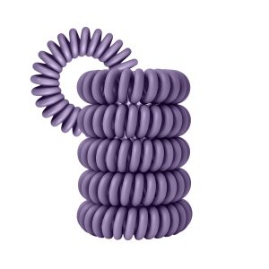 Spiral Haargummi Lavendel | 5er Pack - 4cm