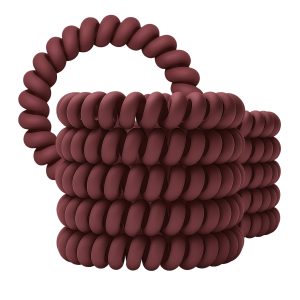 Spiral Haargummi Bordeaux | 10er Pack - 5cm
