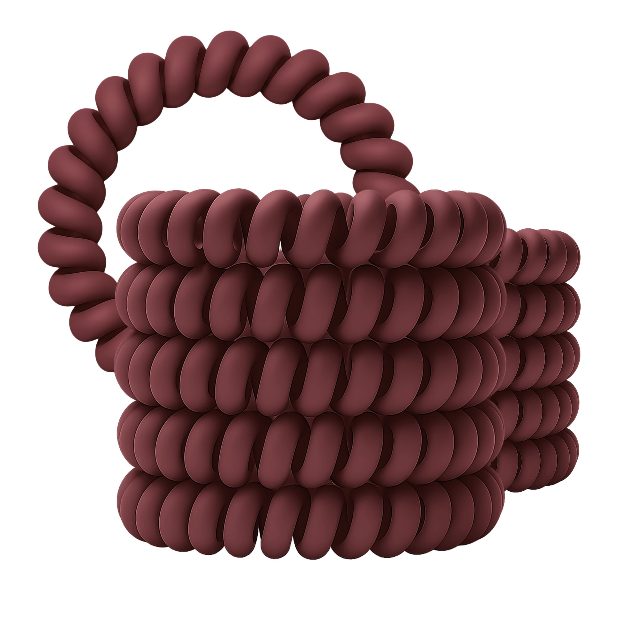 Spiral Haargummi Bordeaux | 10er Pack - 5cm