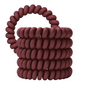 Spiral Haargummi Bordeaux | 5er Pack - 5cm
