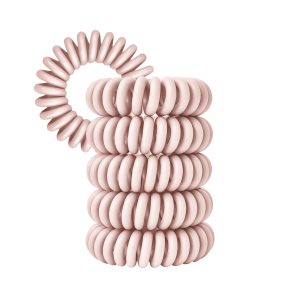 Spiral Haargummi Lachsrosa | 5er Pack - 4cm