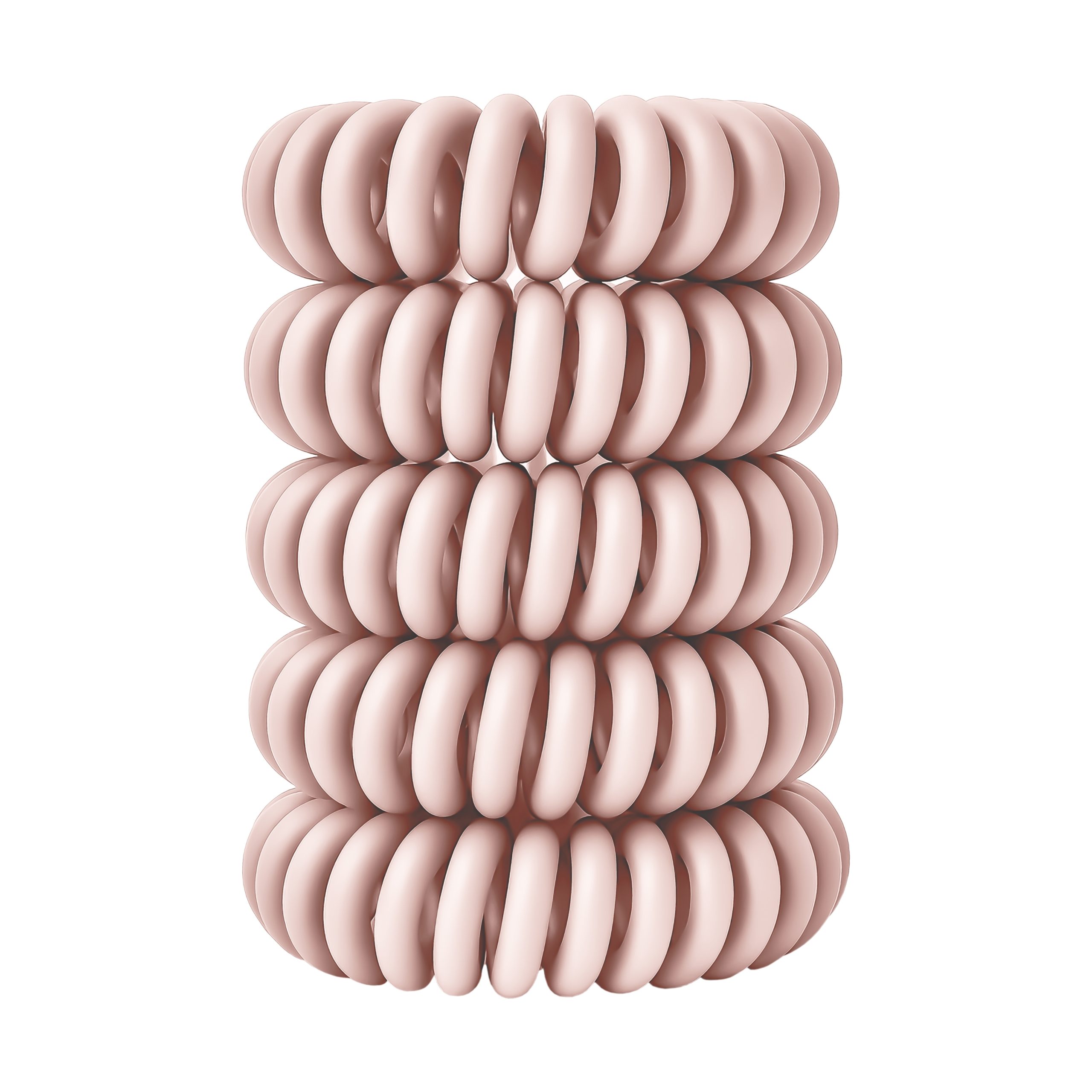 Spiral Haargummi Lachsrosa | 5er Pack - 4cm – Bild 10