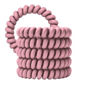 Spiral Haargummi Dusty Pink | 5er Pack - 5cm