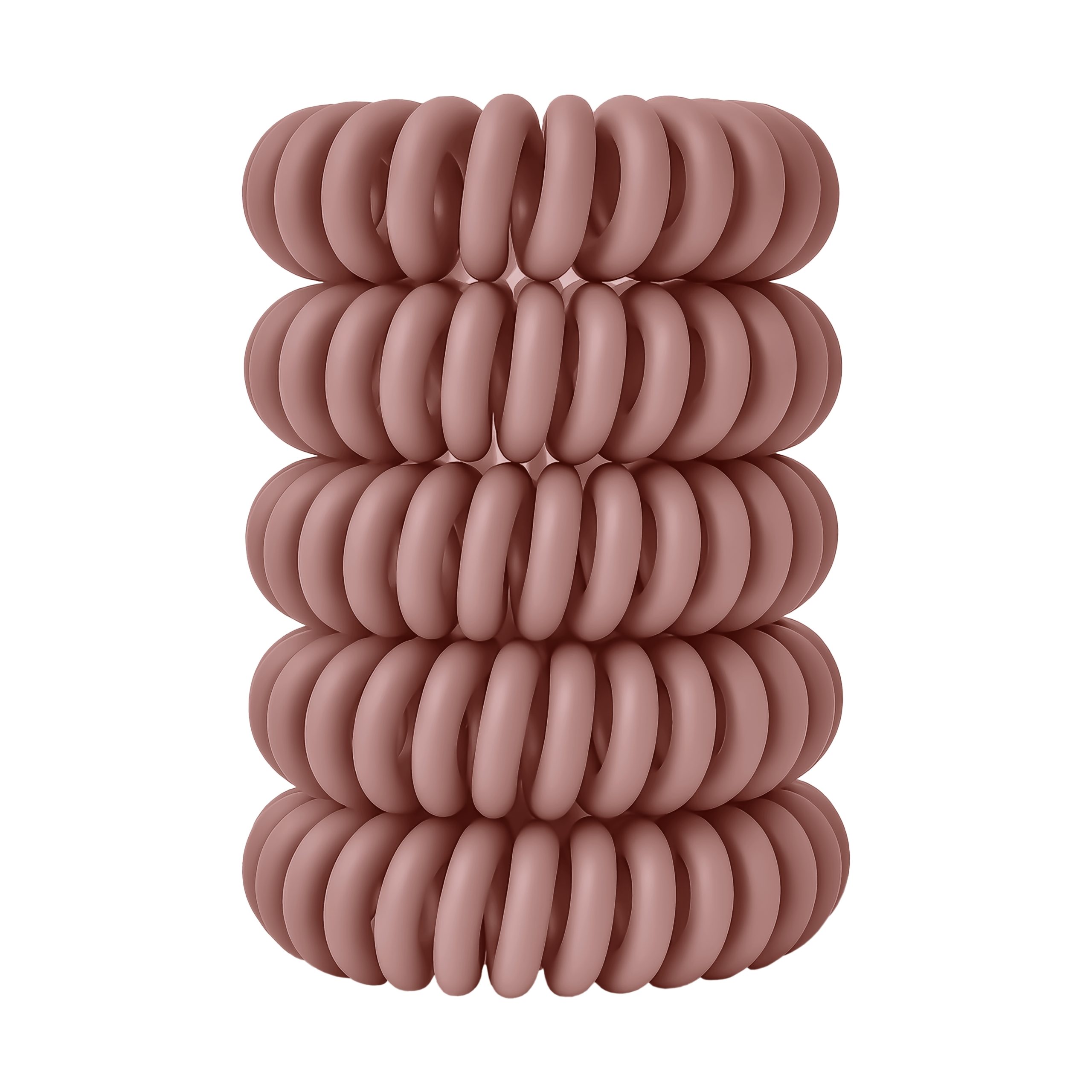 Spiral Haargummi Rosenholz | 5er Pack - 4cm – Bild 10