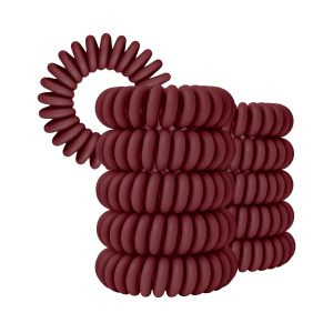 Spiral Haargummi Bordeaux | 10er Pack - 4cm