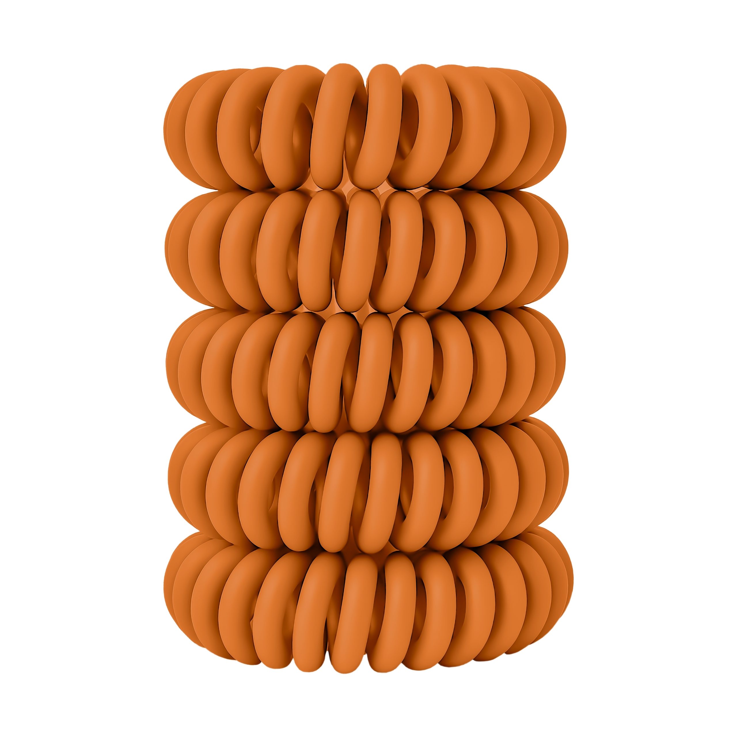 Spiral Haargummi Orange | 5er Pack - 4cm – Bild 10